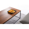 Table basse rectangulaire 120 cm industrielle Helisa