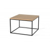 Table basse carrée industrielle 60 cm Helisa