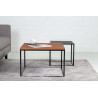 Table basse carrée industrielle 60 cm Helisa