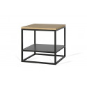 Table basse carrée industrielle 40 cm Helisa