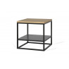 Table basse carrée industrielle 40 cm Helisa