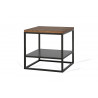 Table basse carrée industrielle 40 cm Helisa