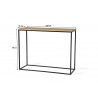 Console industrielle H 78 cm Helisa