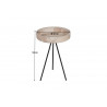 Table basse ronde industrielle H 59 cm Rondo