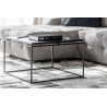 Table basse industrielle carrée 60 cm Chicago
