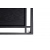 Table basse industrielle rectangulaire noire Jonas