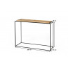 Console industrielle rectangulaire Jonas