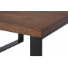 Table basse industrielle métal et bois massif Begonia