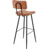 Tabouret de bar vintage (lot de 2) métal et PU Jason