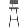 Tabouret de bar vintage (lot de 2) métal et PU Jason