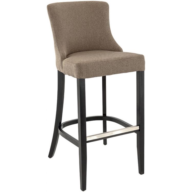 Tabouret de bar vintage piétement hêtre Alice