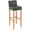 Tabouret de bar moderne revêtement PU Erika