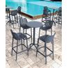 Tabouret de bar moderne (lot de 4) en PVC Charles