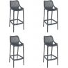 Tabouret de bar moderne (lot de 4) en PVC Charles