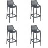 Tabouret de bar moderne (lot de 4) en PVC Charles