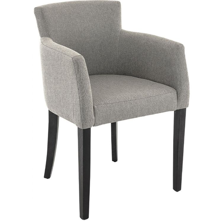 Fauteuil de restaurant moderne structure en hêtre et revêtement tissu Tony