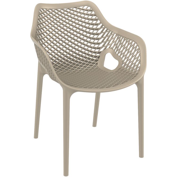 Fauteuil de restaurant (lot de 4) en PVC Elisa