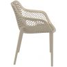 Fauteuil de restaurant (lot de 4) en PVC Elisa