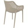 Fauteuil de restaurant (lot de 4) en PVC Elisa