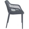 Fauteuil de restaurant (lot de 4) en PVC Elisa