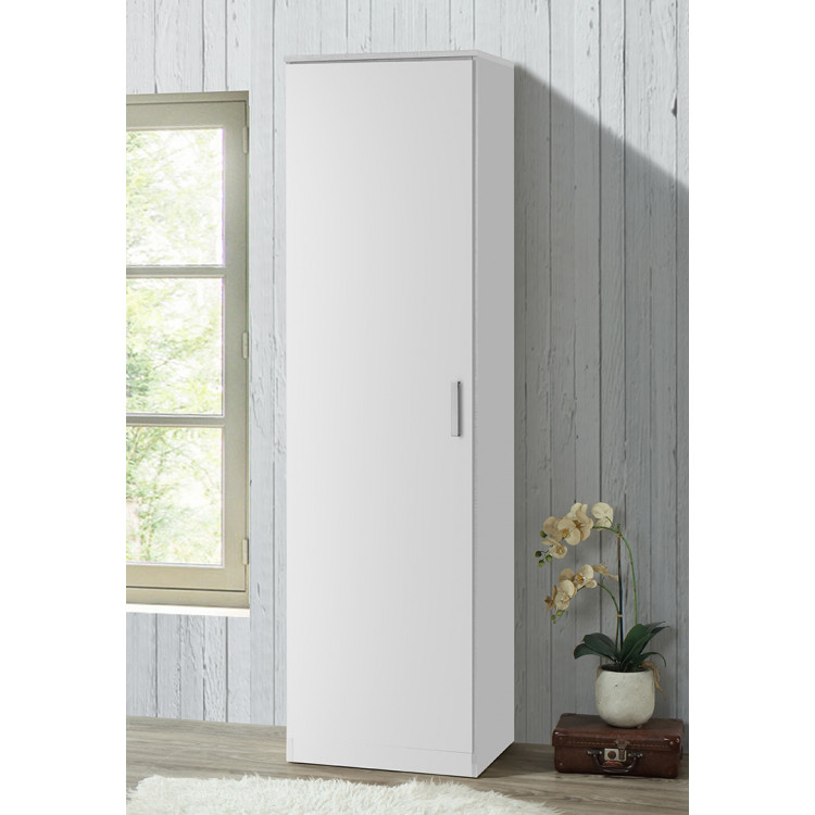 Armoire contemporaine 50 cm blanche Honor