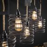 Suspension industrielle en métal 5 lampes Eddyn