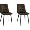 Chaise de restaurant (lot de 2) piétement hêtre Kattie