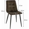 Chaise de restaurant (lot de 2) piétement hêtre Kattie