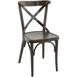 Chaise de restaurant vintage (lot de 2) structure en hêtre Lizzie