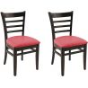 Chaise de restaurant (lot de 2) structure en hêtre Claudio