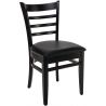 Chaise de restaurant (lot de 2) structure en hêtre Claudio