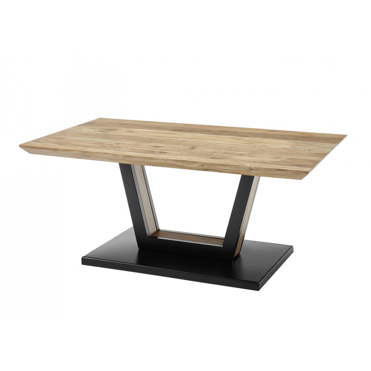 Table basse industrielle bois et métal Sybille