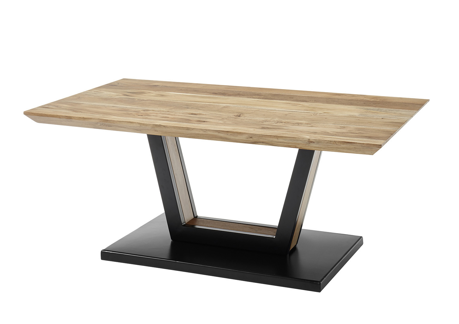 Table basse industrielle bois et métal Sybille