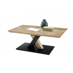 Table basse industrielle bois et métal Prudence
