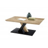 Table basse industrielle bois et métal Prudence