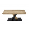 Table basse industrielle bois et métal Prudence