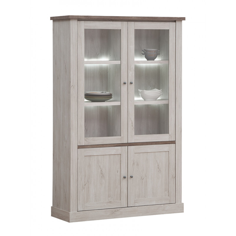 Armoire dressing bébé design en bois blanc 2 portes - Maxim