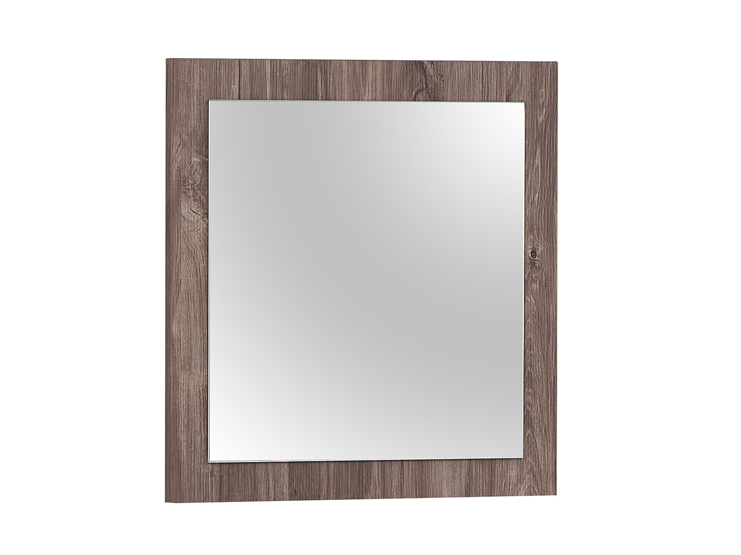 Miroir carré contemporain coloris marron Maxime