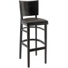Tabouret de bar structure hêtre avec assise PU Myrthille