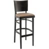 Tabouret de bar structure hêtre avec assise PU Myrthille
