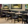 Chaise de restaurant moderne (lot de 2) revêtement PU Olivier