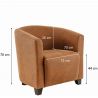 Fauteuil de restaurant vintage 1 place Tristan
