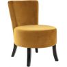 Fauteuil de restaurant (lot de 2) structure hêtre et revêtement velours Axelle