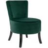 Fauteuil de restaurant (lot de 2) structure hêtre et revêtement velours Axelle