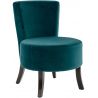 Fauteuil de restaurant (lot de 2) structure hêtre et revêtement velours Axelle