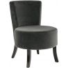 Fauteuil de restaurant (lot de 2) structure hêtre et revêtement velours Axelle