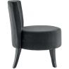 Fauteuil de restaurant (lot de 2) structure hêtre et revêtement velours Axelle