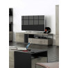 Meuble TV industriel chêne hickory/noir Aymar