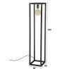 Lampadaire design en métal gris foncé Carla
