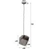 Suspension contemporaine en verre soufflé 1 lampe Jack